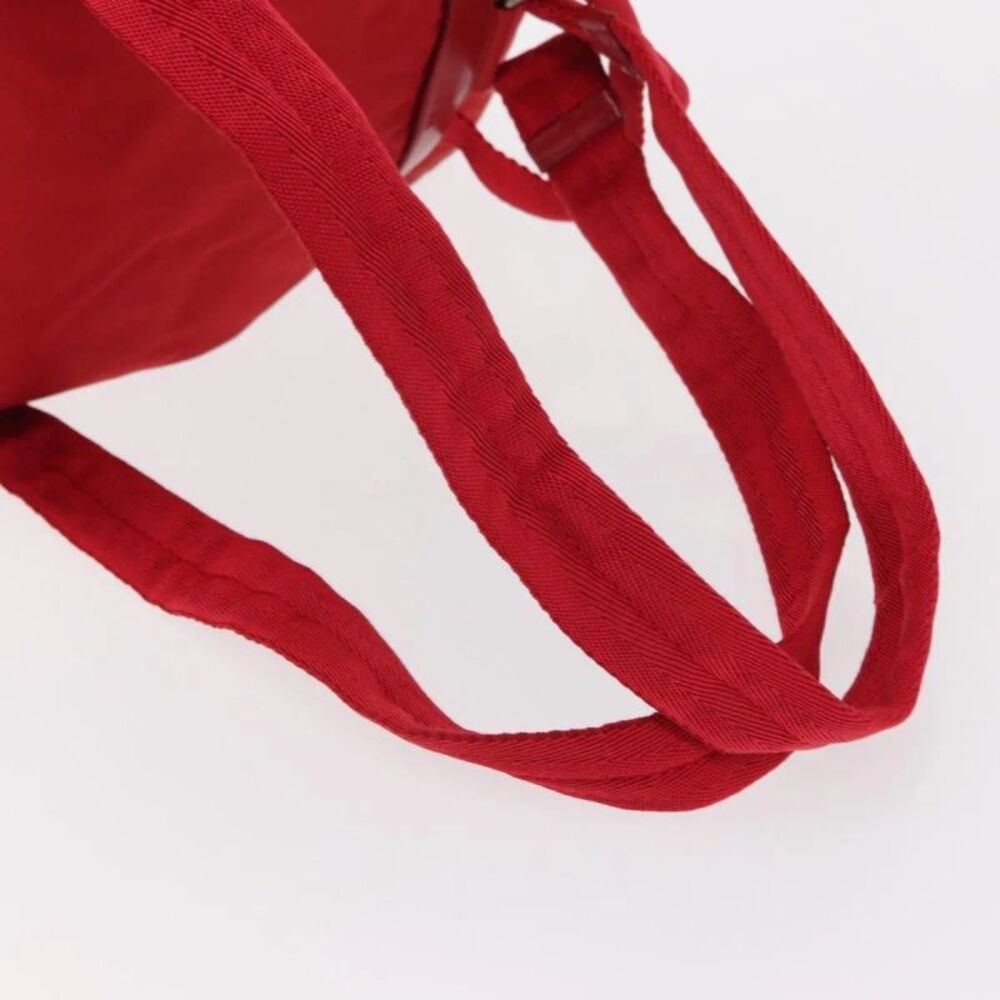 Prada Double Front Pocket Backpack Tessuto Red Nylon Backpack Bag - Picture 7 of 16